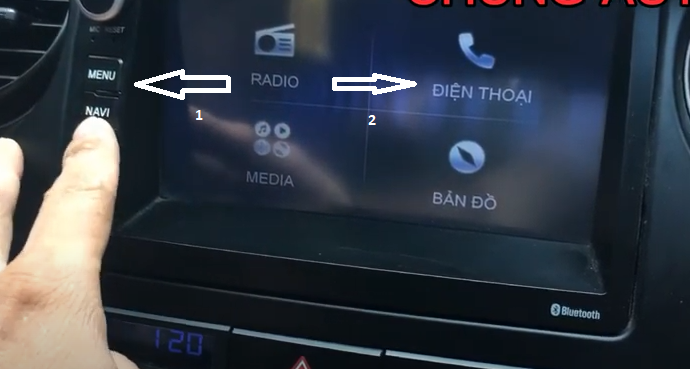 Cách kết nối Bluetooth với xe i10