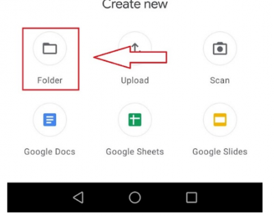 Cách tạo thư mục trên google drive bằng điện thoại Android 1