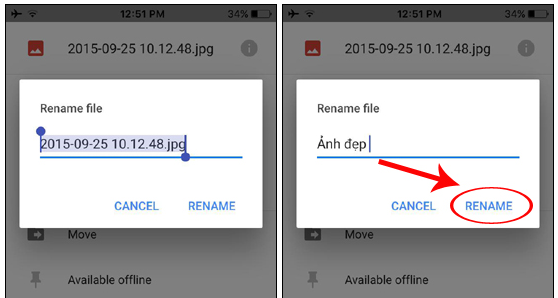 Cách tạo thư mục trên google drive bằng điện thoại Android 2