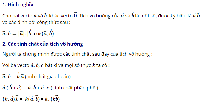 dinh nghia tinh chat tich vo huong